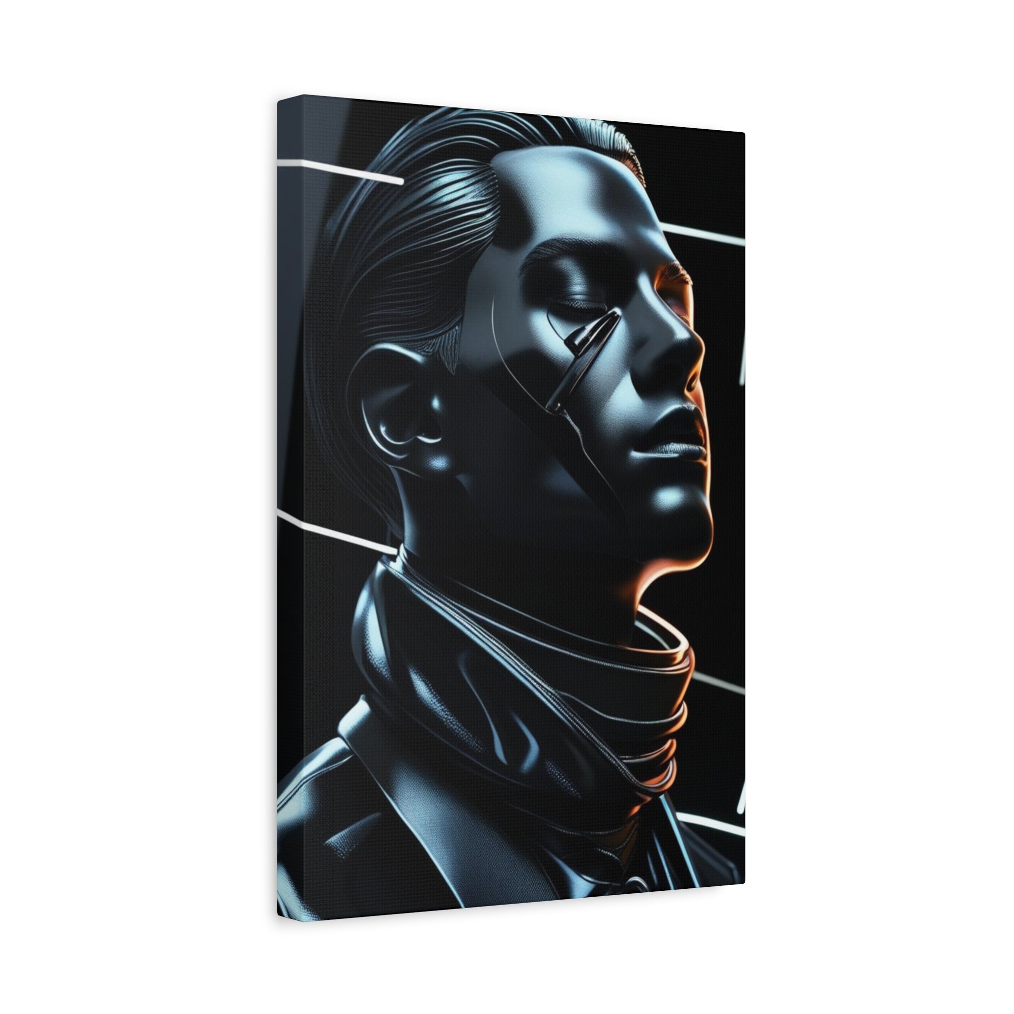 Futuristic Chrome Canvas