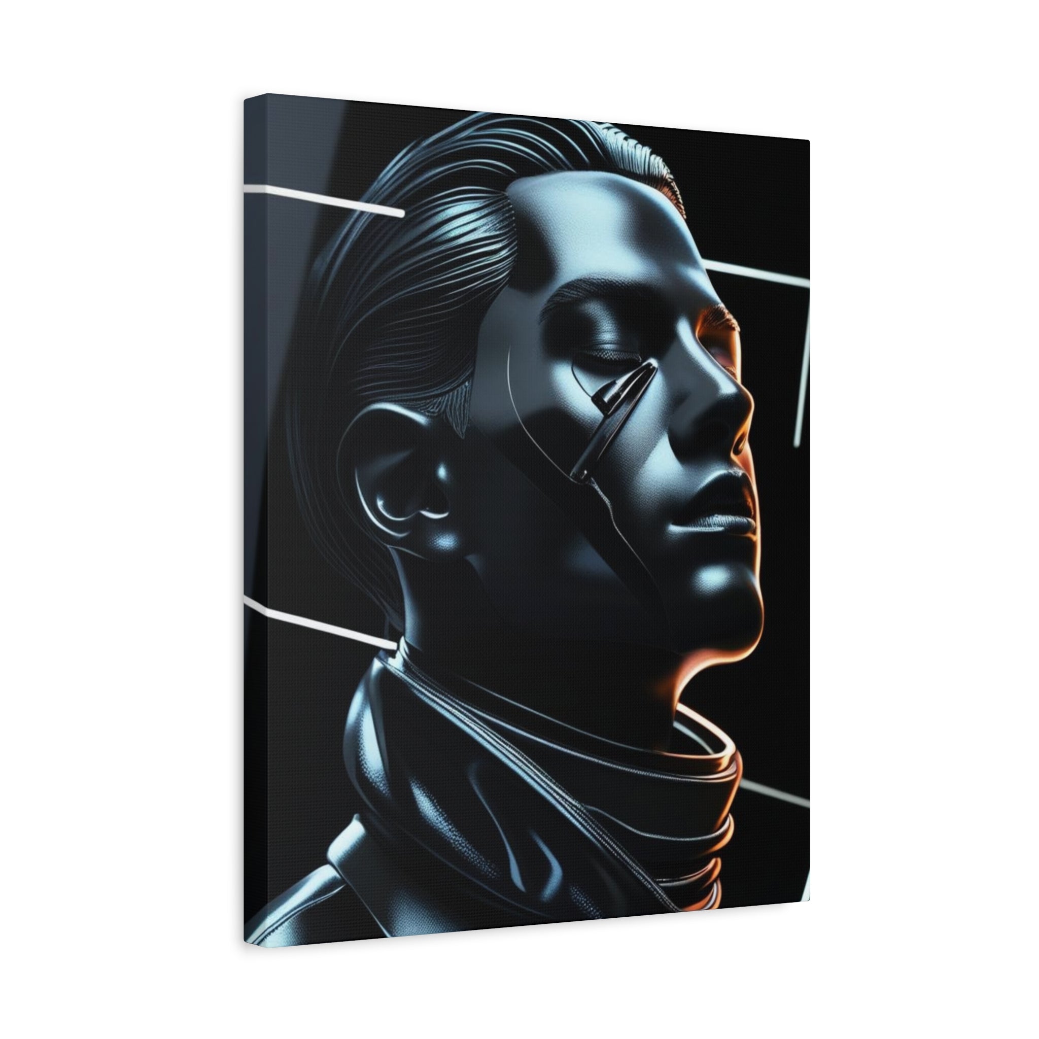 Futuristic Chrome Canvas