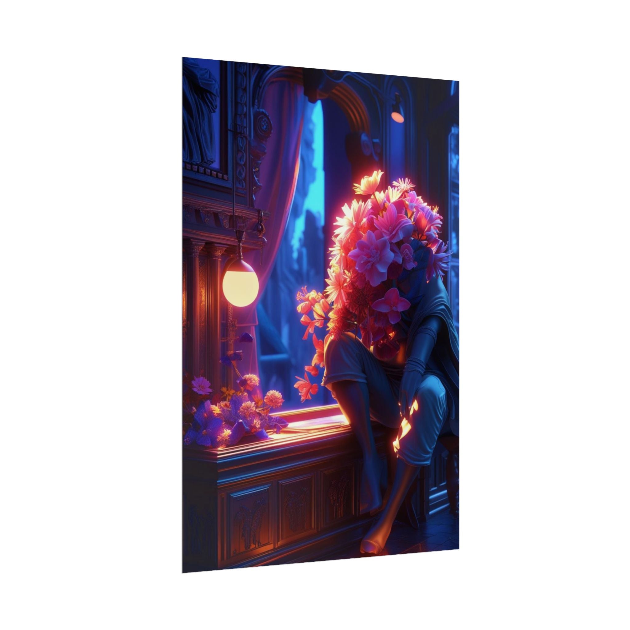 Surreal Midnight Florals