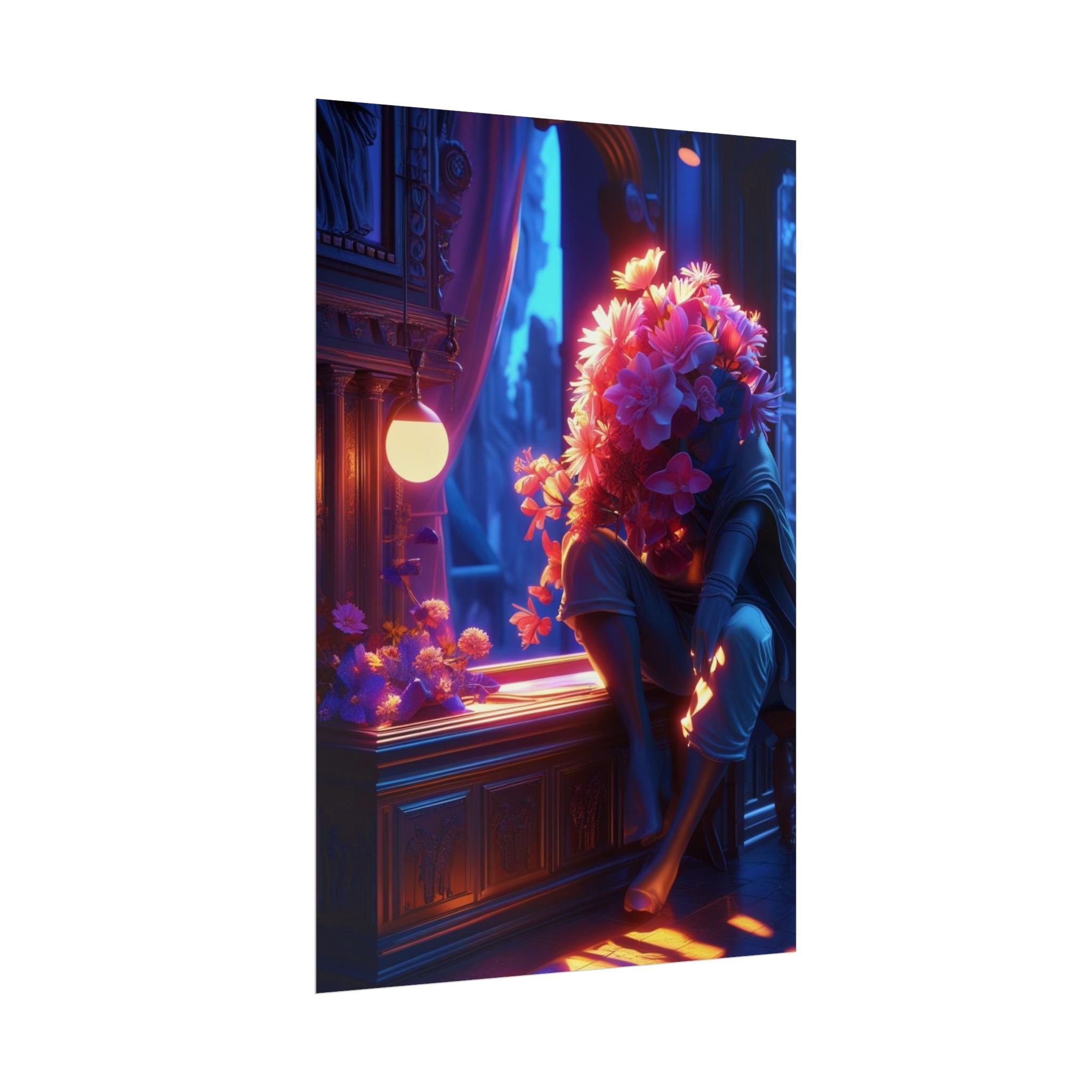 Surreal Midnight Florals
