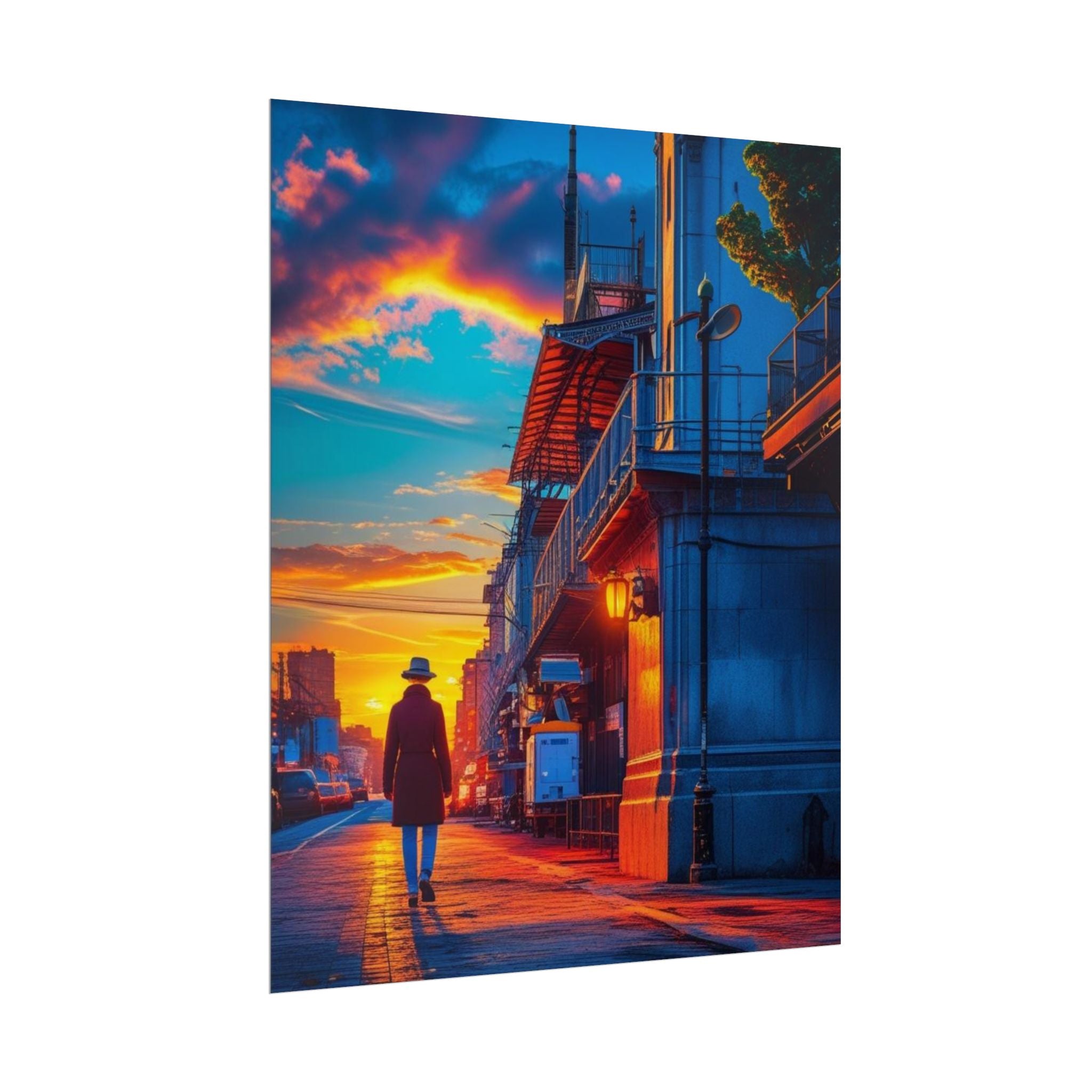 Sunset City Street