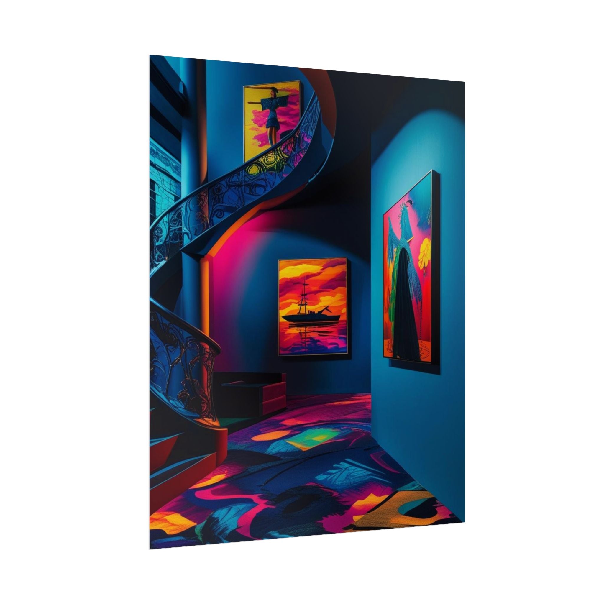 Neon Staircase