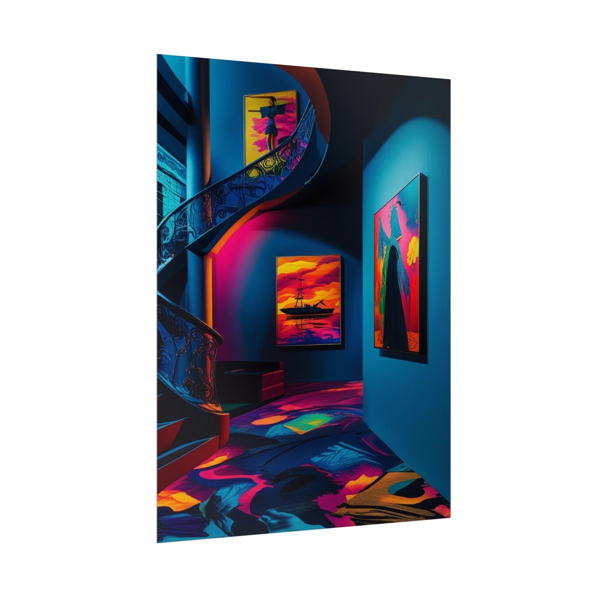 Neon Staircase