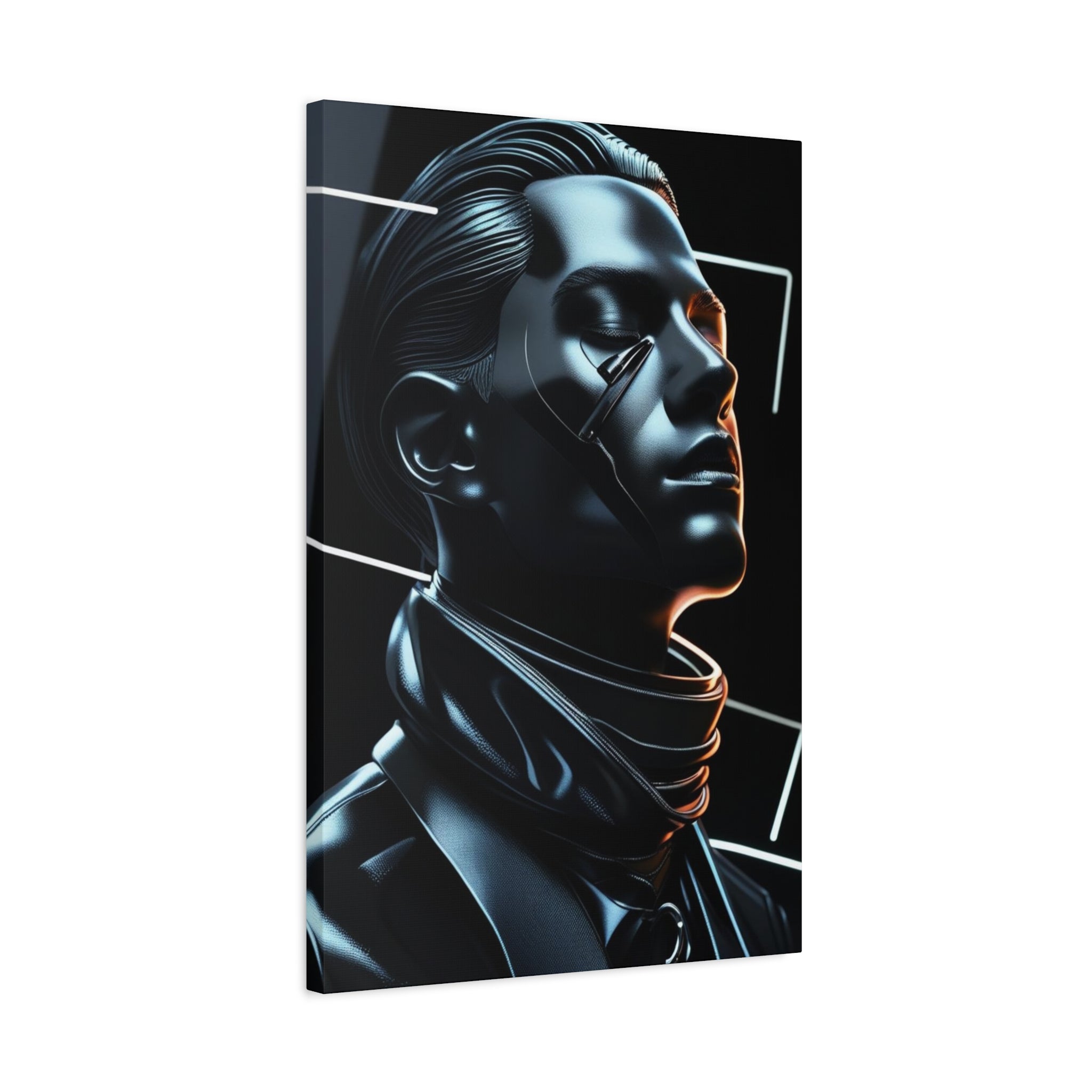 Futuristic Chrome Canvas