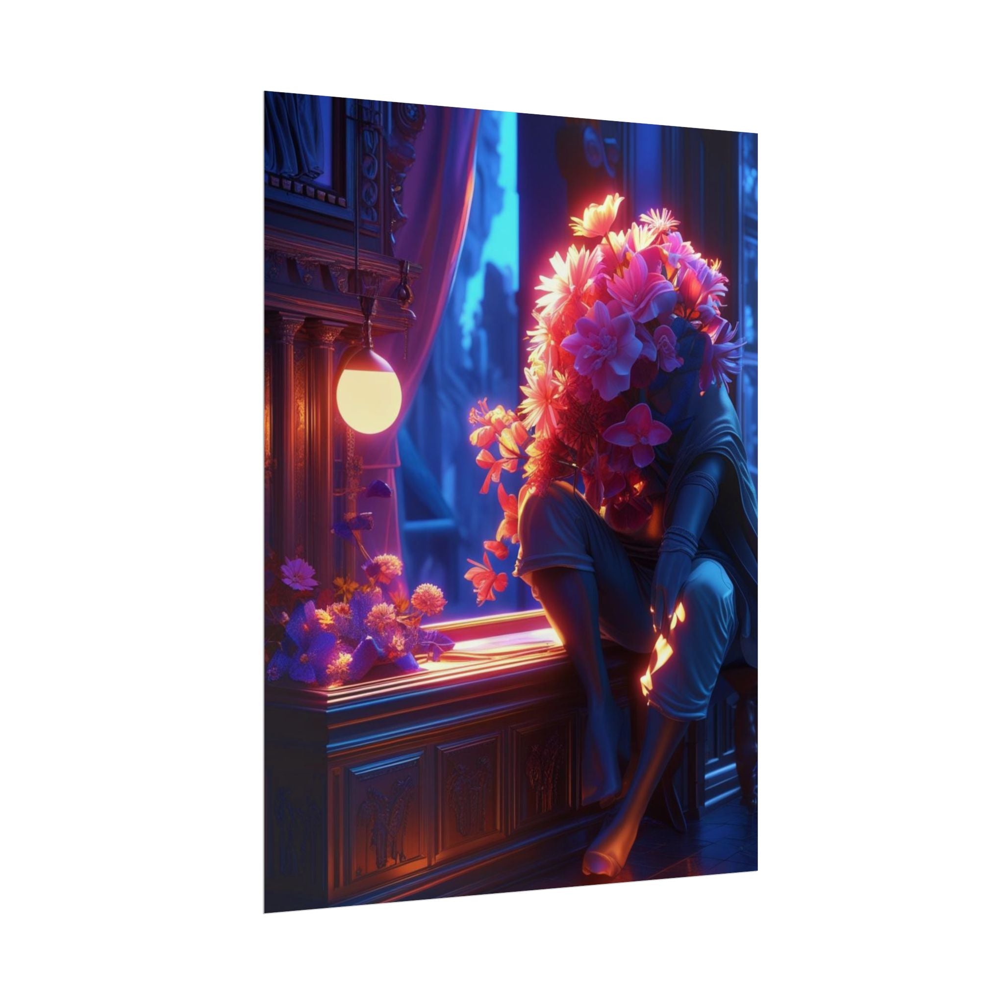 Surreal Midnight Florals