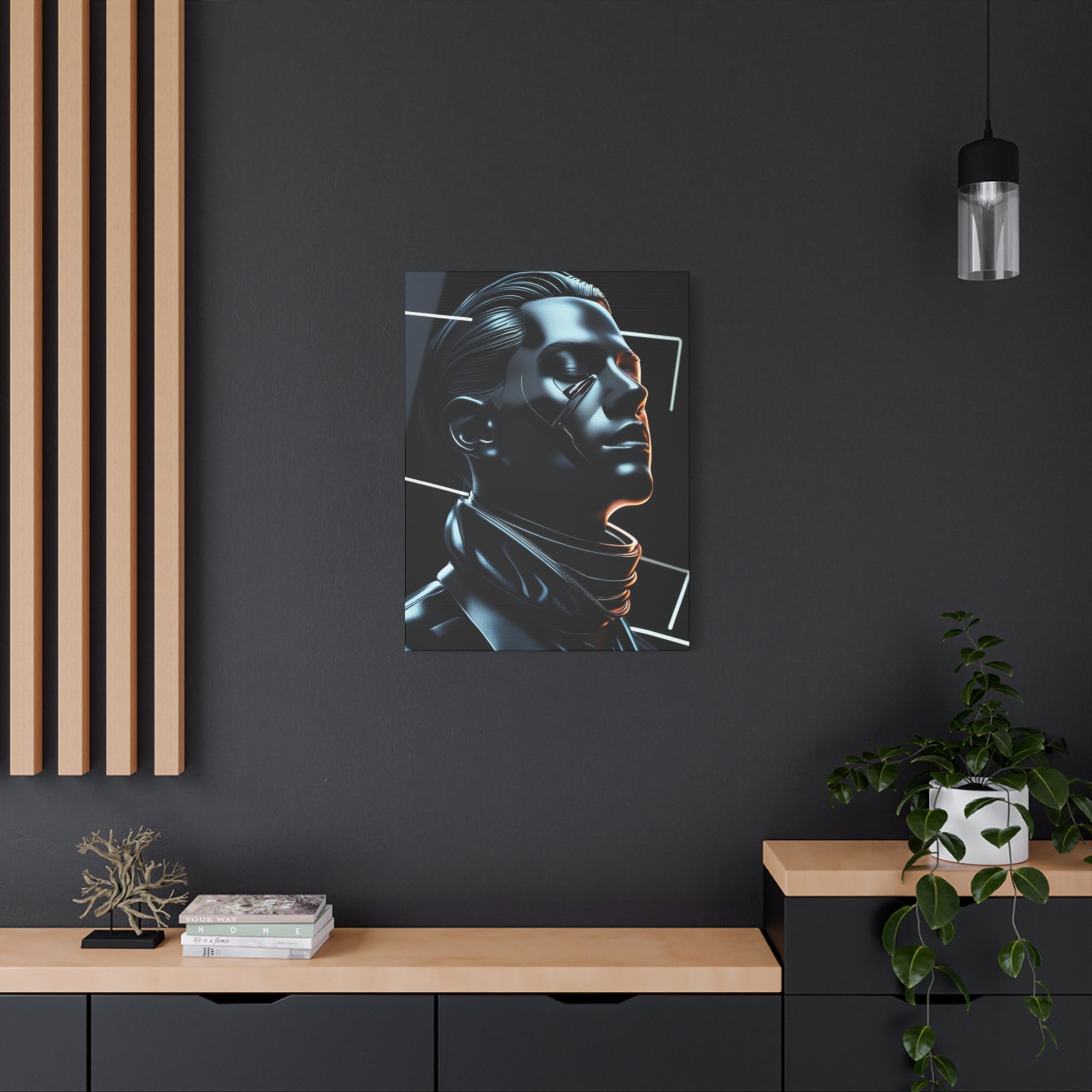 Futuristic Chrome Canvas