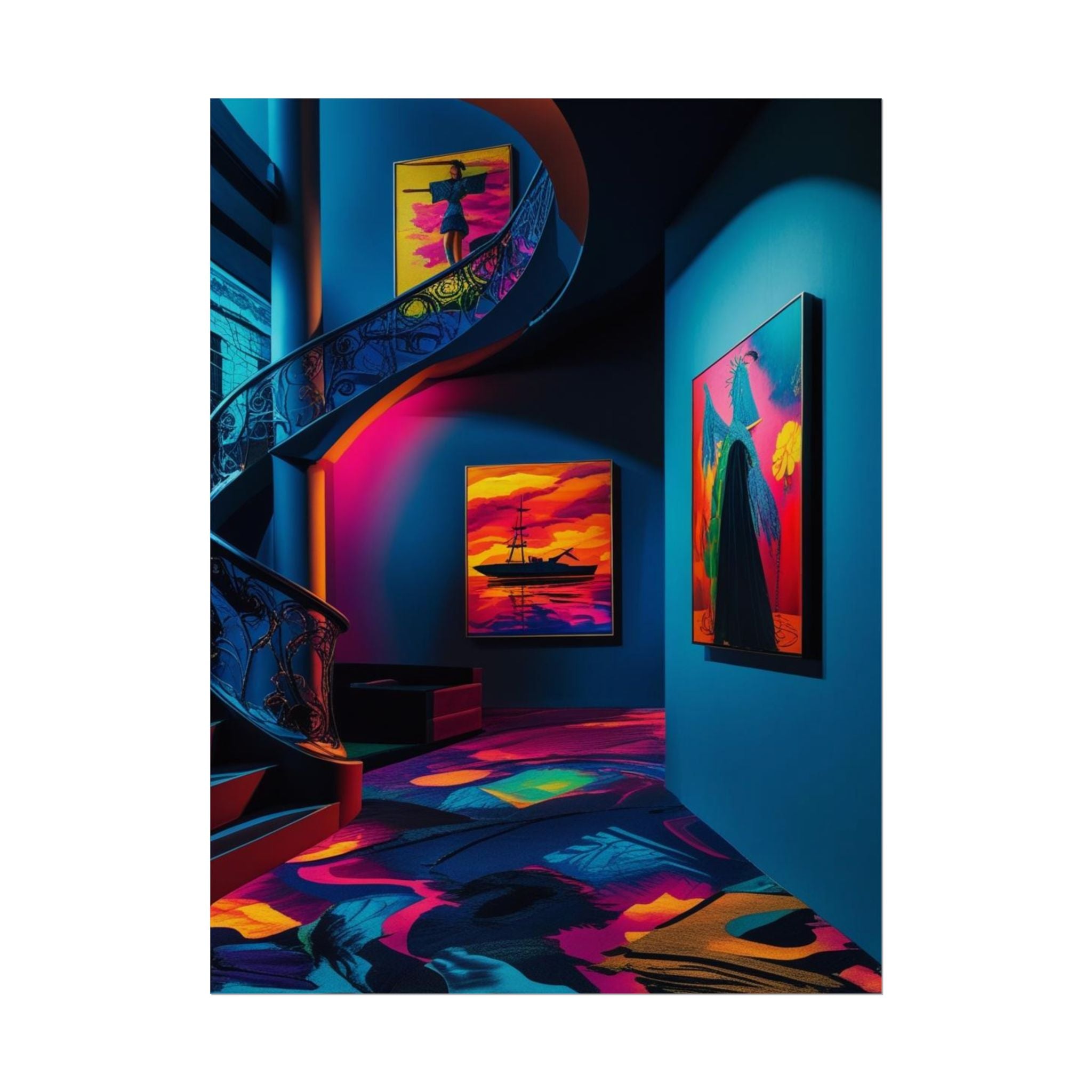 Neon Staircase