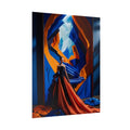 Dramatic Fashion in Orange & Blue