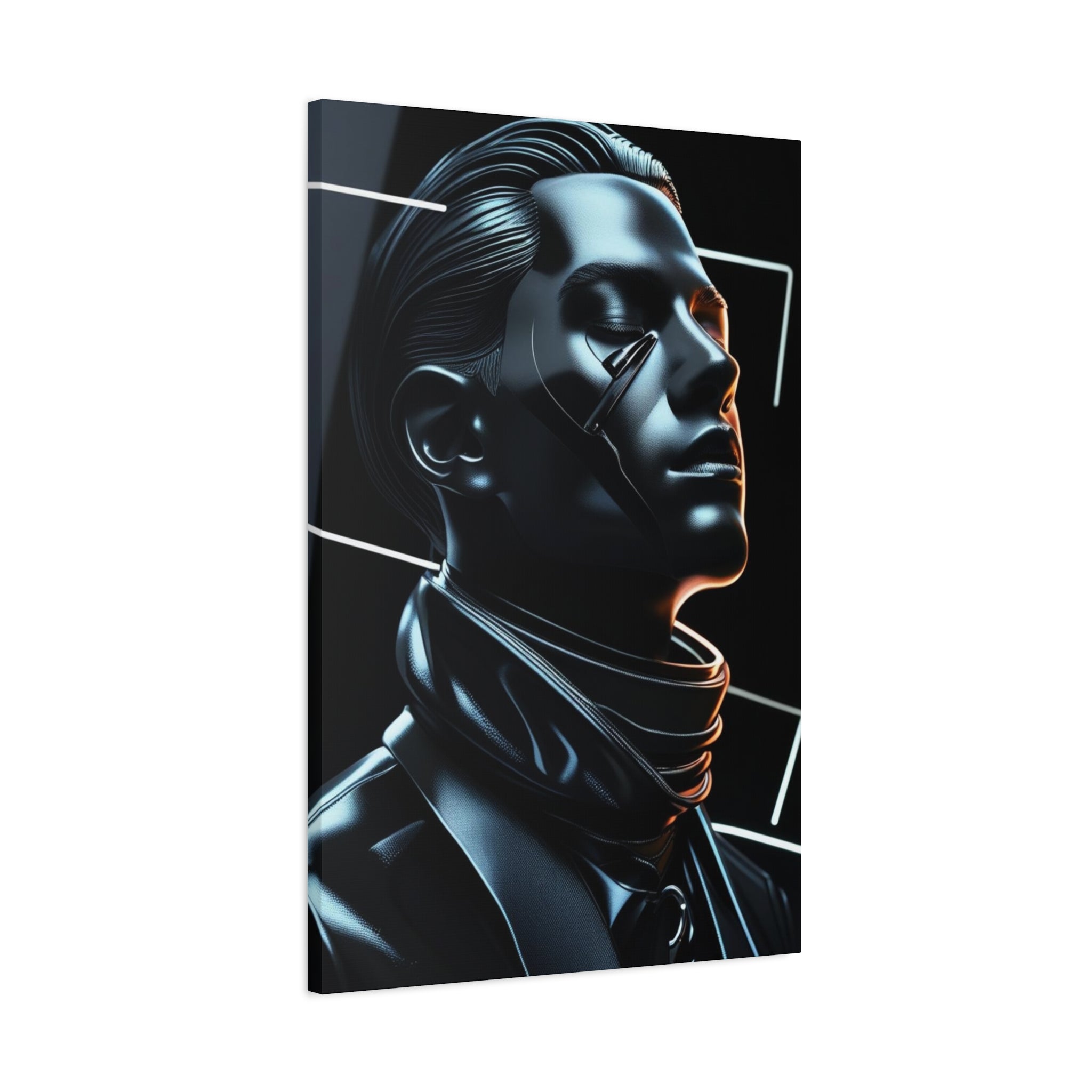 Futuristic Chrome Canvas