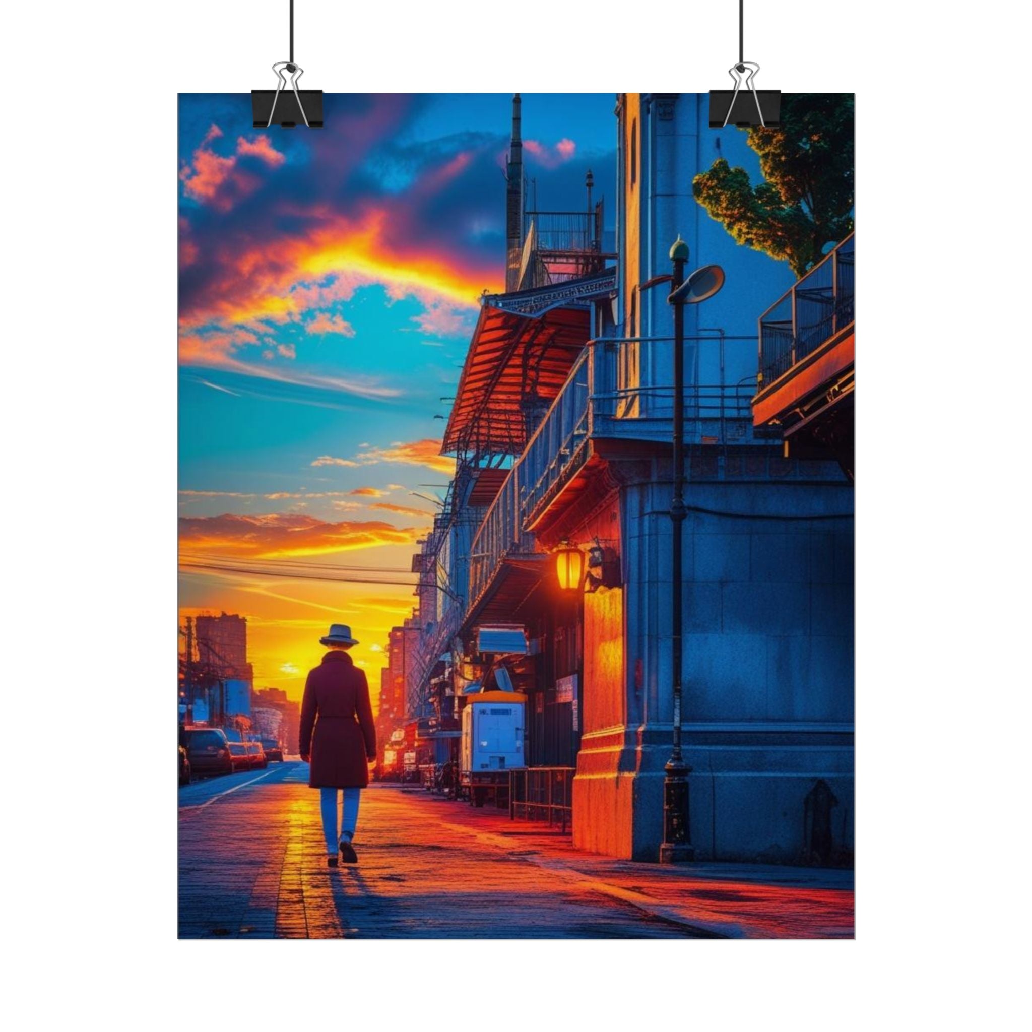 Sunset City Street