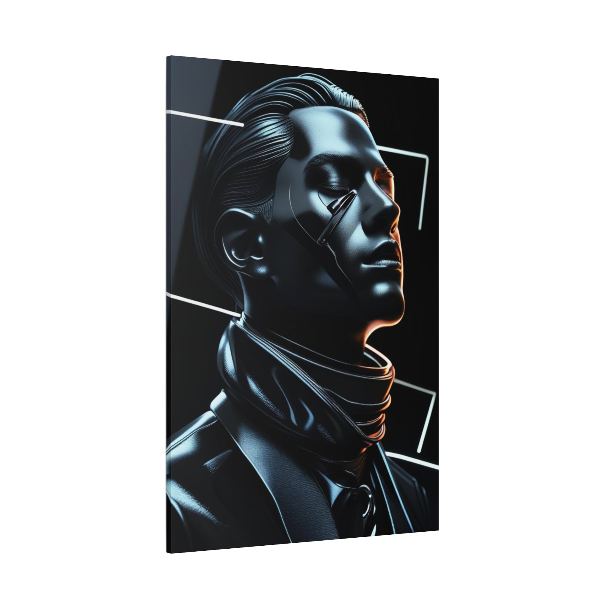Futuristic Chrome Canvas