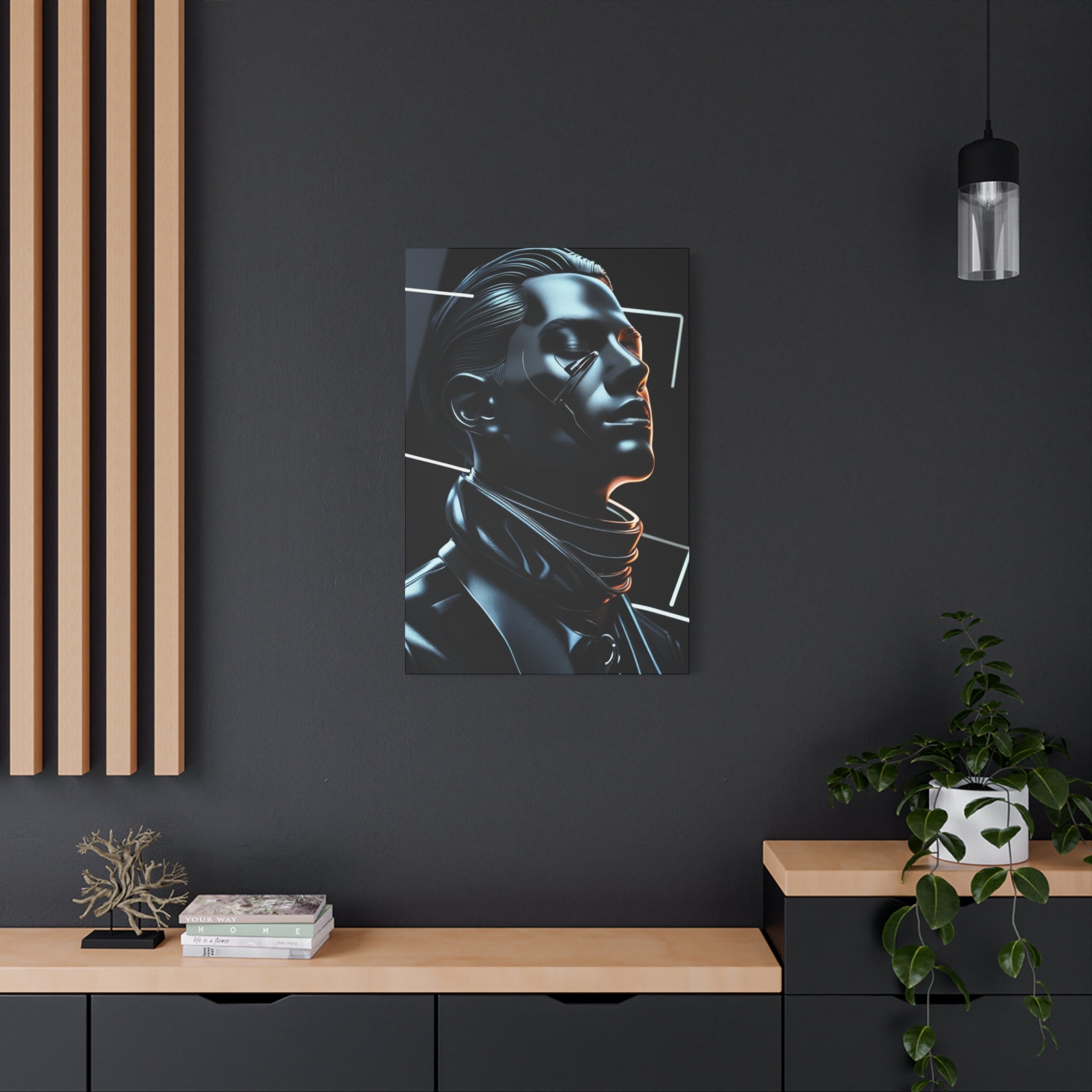 Futuristic Chrome Canvas