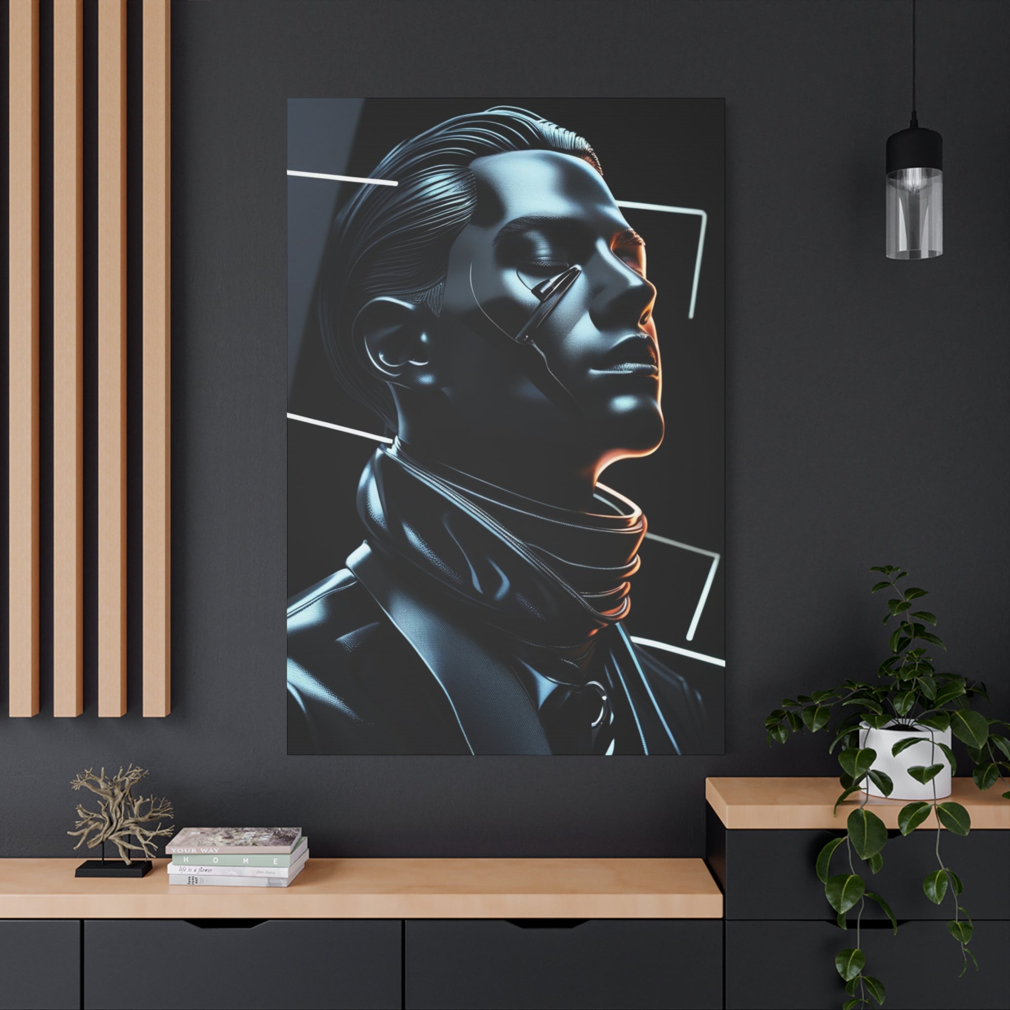 Futuristic Chrome Canvas