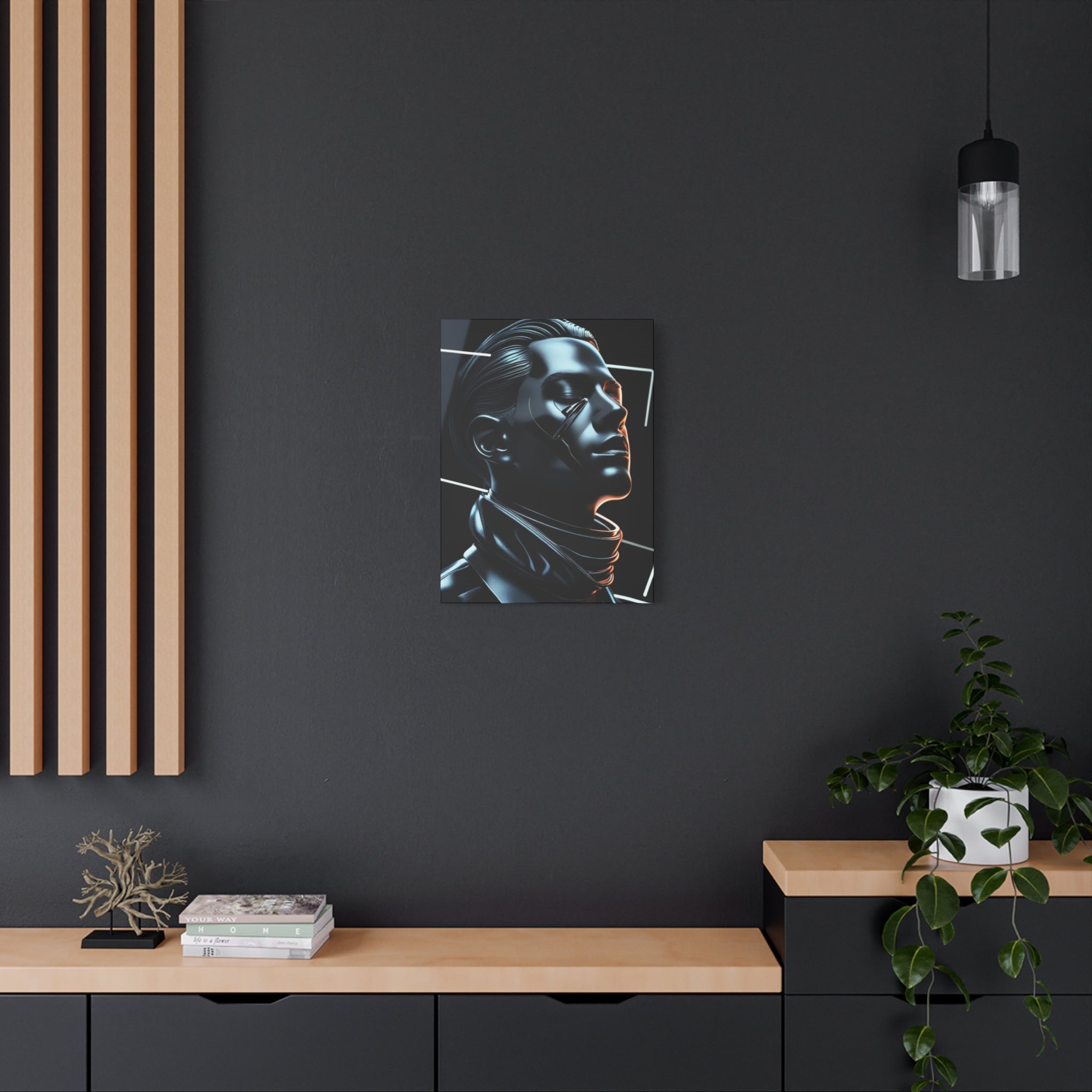 Futuristic Chrome Canvas