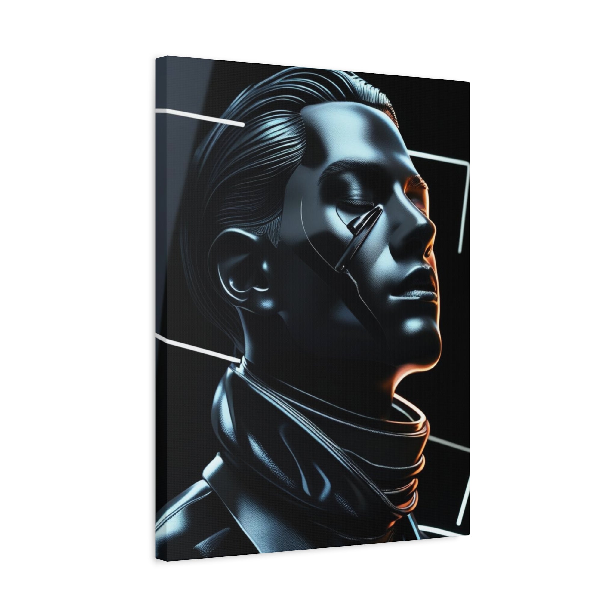 Futuristic Chrome Canvas