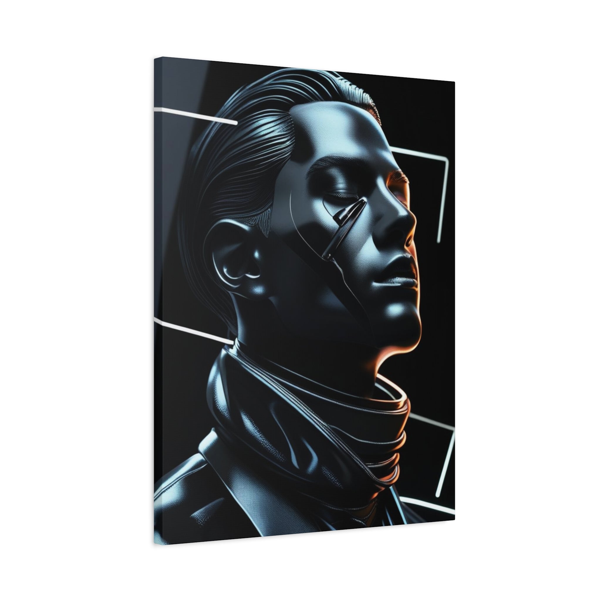 Futuristic Chrome Canvas